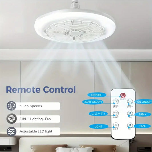 Modern White LED Ceiling Fan Light
