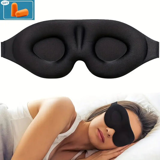 3/2/1pcs3D Sleep Eye Mask With Earplugs